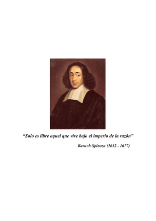 Spinoza y su aporte al pensamiento jurídico | PDF