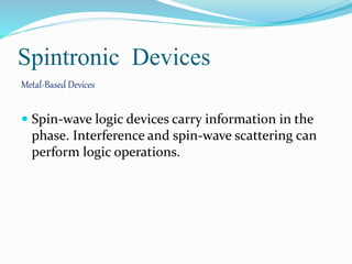 Spintronics | PPTX