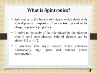 Spinitronics Spintronics | PPT