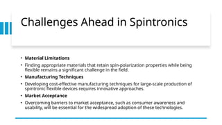 Advancements in Spintronics for Flexible Electronics and Wearable ...