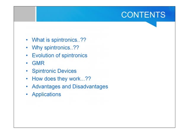 Spintronics | PPT