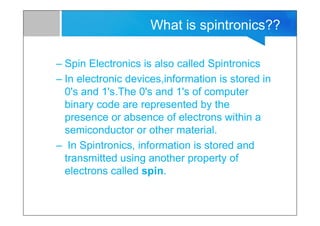 Spintronics | PPT