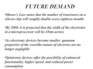 Exploring Spintronics: The Future of Nanoelectronics and Quantum ...