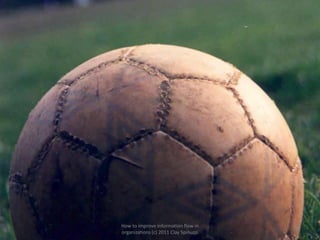 Twitter as Ambient Status Update




           How to improve information flow in
                                                  47
           organizations (c) 2011 Clay Spinuzzi
 