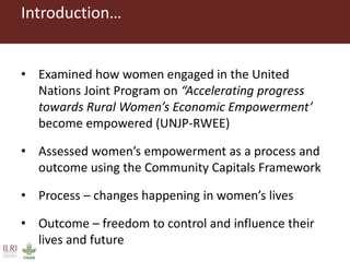 Spiraling up and down: Mapping rural women’s empowerment in Ethiopia