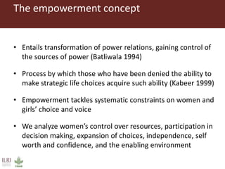 Spiraling up and down: Mapping rural women’s empowerment in Ethiopia