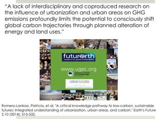 Cities and Low Carbon Planning | PDF