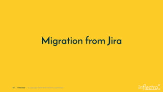 ®
32 | 9/18/2023 © Copyright 2006-2023 Inflectra Corporation
Migration from Jira
 