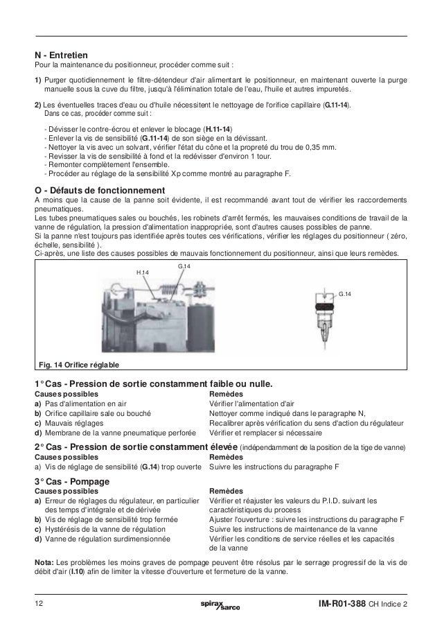 Spirax sarco positionneur pneumatique series pp5 spirax sarco