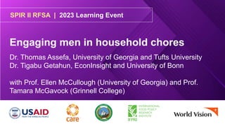 Engaging men in household chores