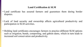 Sustainable Land Management Practices in Amhara and Oromia Regions