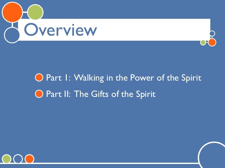 Overview Part 1 Walking In The Power Of Spirit 4 Overview Part 1 Walking In The Power Of Spirit 4