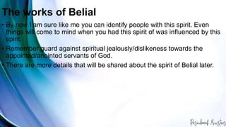 Spirit Of Belial