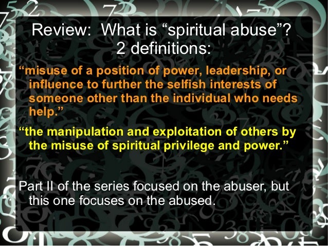 Spiritual Abuse 3 Religious Addiction