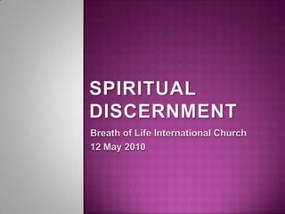 Breath of Life International Church
12 May 2010
 