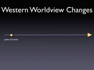 Western Worldview Changes


Judeo-Christian
 