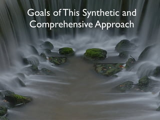 Goals of This Synthetic and
Comprehensive Approach
 