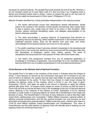 THE RELEVANCE OF SPIRITUAL GROWTH GROUP DYNAMICS IN SPIRITUAL FORMATION ...
