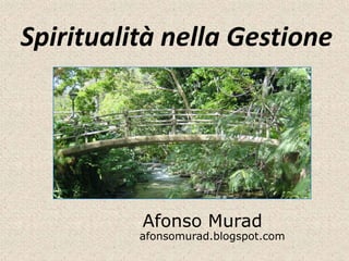Spiritualità nella Gestione




          Afonso Murad
          afonsomurad.blogspot.com
 