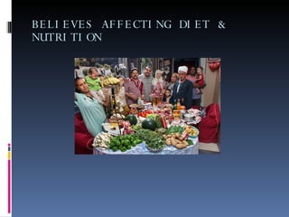BELIEVES AFFECTING DIET & NUTRITION 