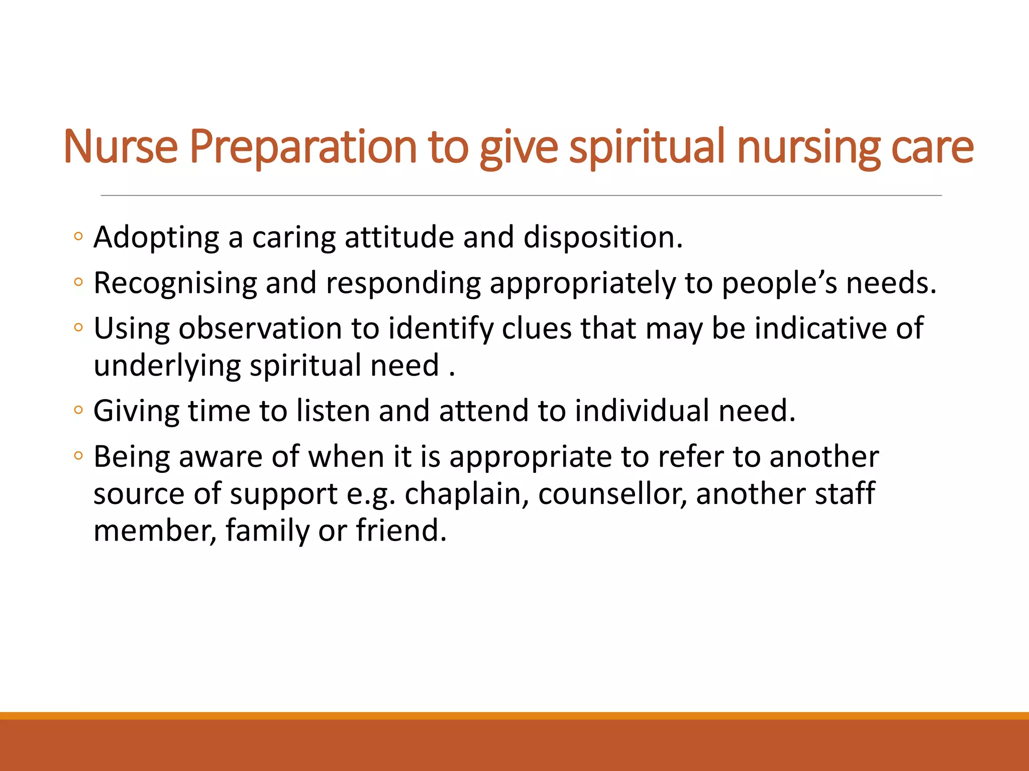 Spirituality and its application in nursing practice | PDF