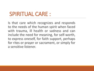 Spirituality and its application in nursing practice | PDF
