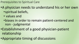 Spirituality and religion in health care | PPTX