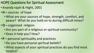 Spirituality and religion in health care | PPTX