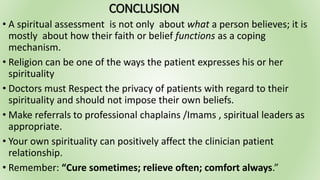 Spirituality and religion in health care | PPTX