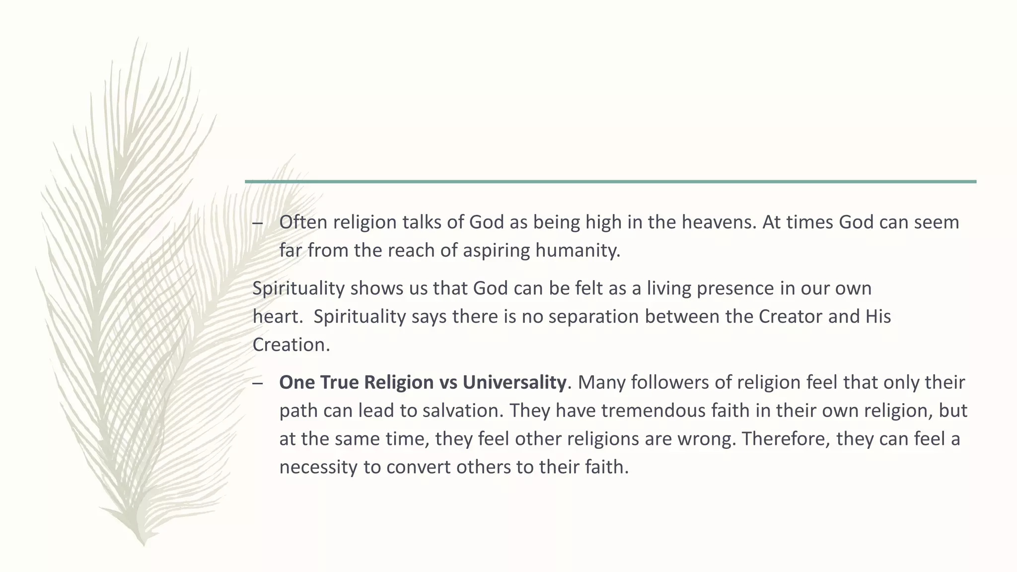 Spirituality and religion | PDF