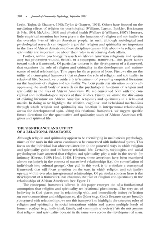 Spirituality in the lives of African Americans | PDF