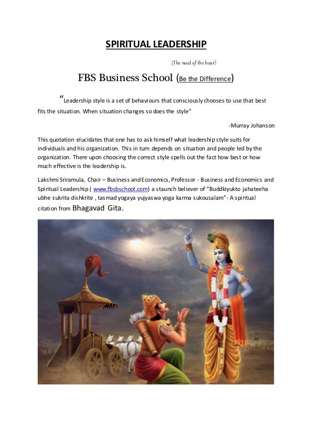 Spiritual Leadership