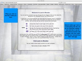 When you click on
the link it takes you
        here.




                        Several weeks ago I sent an
                         e-mail asking why this was
                        on our Adventist website. I
                          was told that it was for
                         educational purposes only
                          however that next week
                        this link was removed from
                               their web page.
 