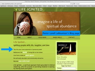 Pastor Lynell LaMountain’s Blog page
 