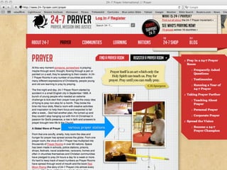 various prayer stations
 