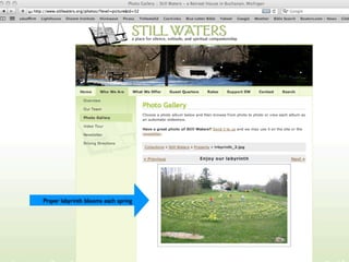 Prayer labyrinth blooms each spring
 