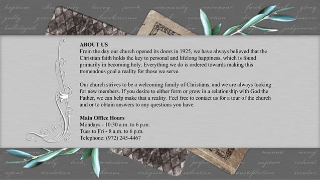 Spiritual Contemporary PPT Template PPT Religious (Music and Audio