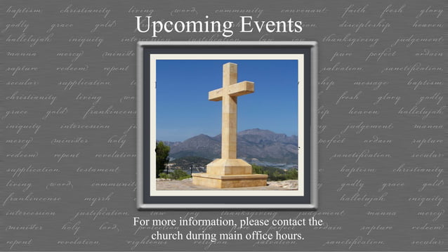 Spiritual Contemporary PPT Template PPT Religious (Music and Audio