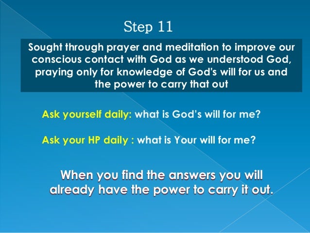 Spiritual principles of the 12 steps slide show
