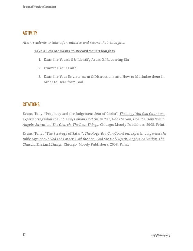 Téléchargement gratuit Images Spiritual Warfare Curriculum Lesson Plans Ebook dernière salutations
