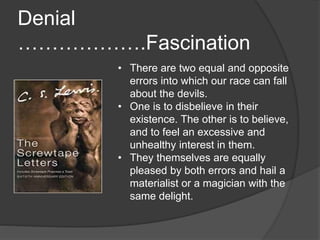 Opposite Error Spiritual warfare: Introductory Considerations | PPTX