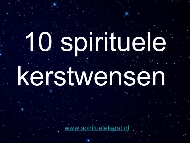 Spirituele kerstwensen