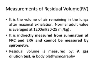 Frc Values spirometer_respiratory-tract-device-residual volume | PDF