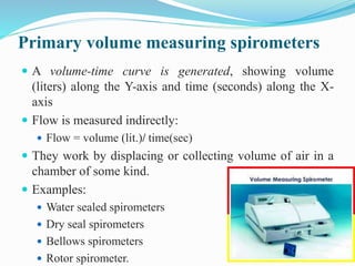Primiry Volume Calculation Spirometry | PPTX