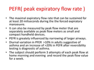 Pefr Normal Spirometry | PPTX