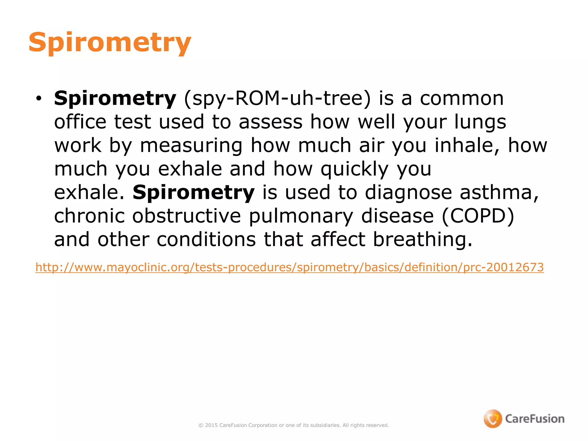Spirometry for Primary Care Physician Office | PPTX