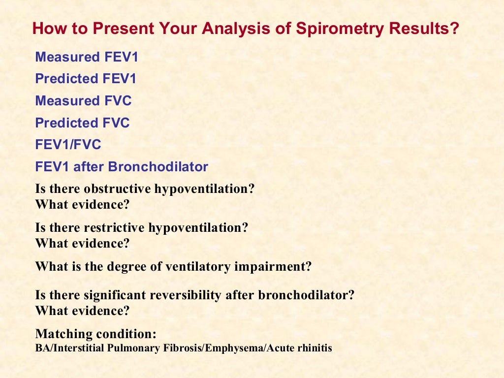 Spirometry in practice