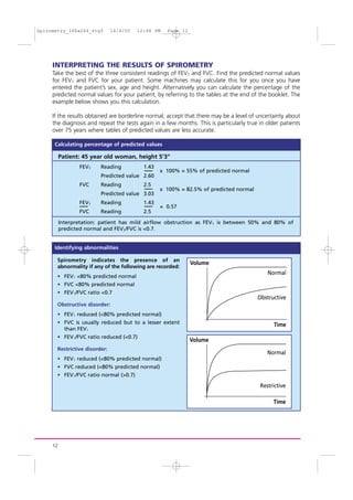 Spirometry Normal Values Pdf Spirometry in practice(1) | PDF