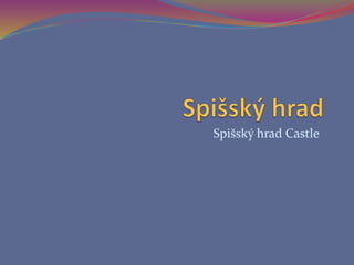 Spišský hrad Castle
 