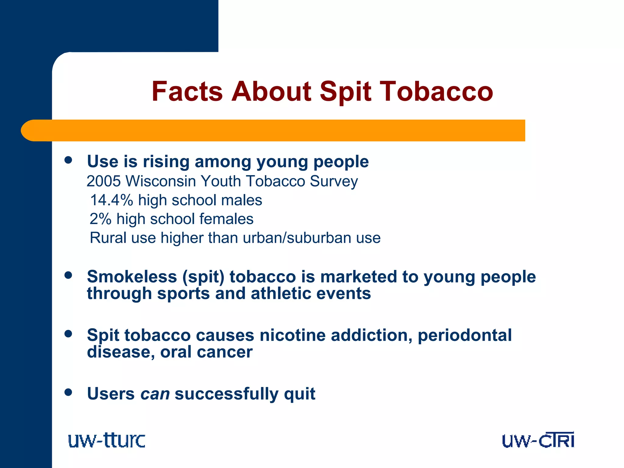 Spit Tobacco | PPT | Free Download